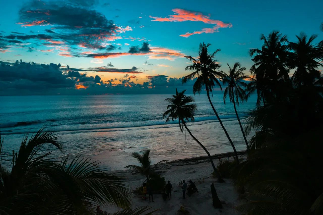 Dusk on the western shore