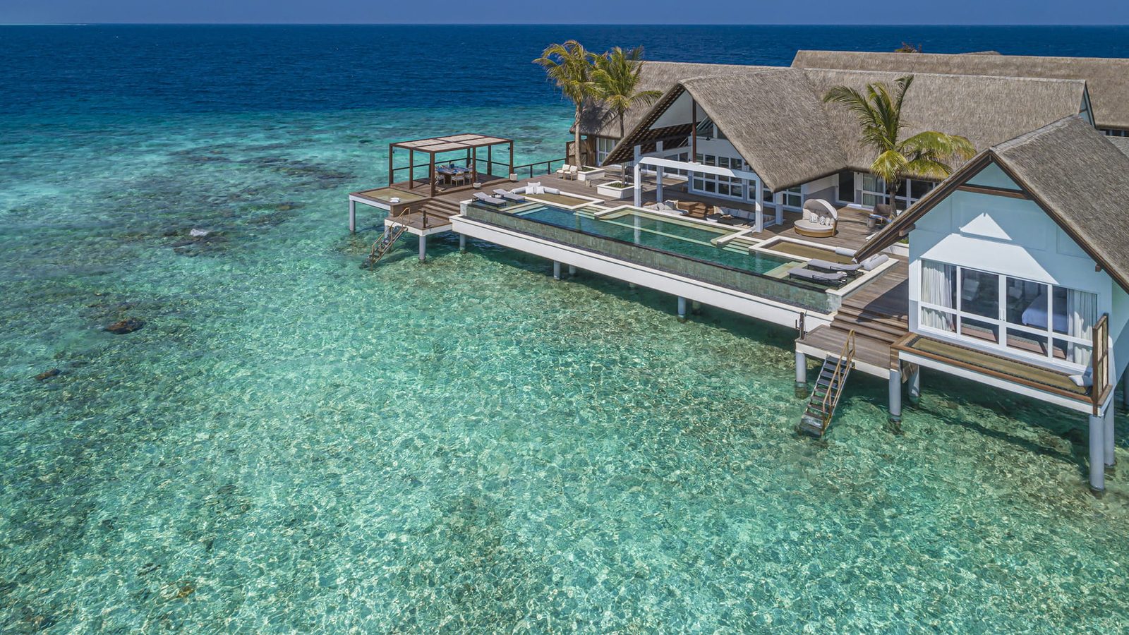 Sunrise Three-Bedroom Water Suite · Three bedrooms · sunrise over-water