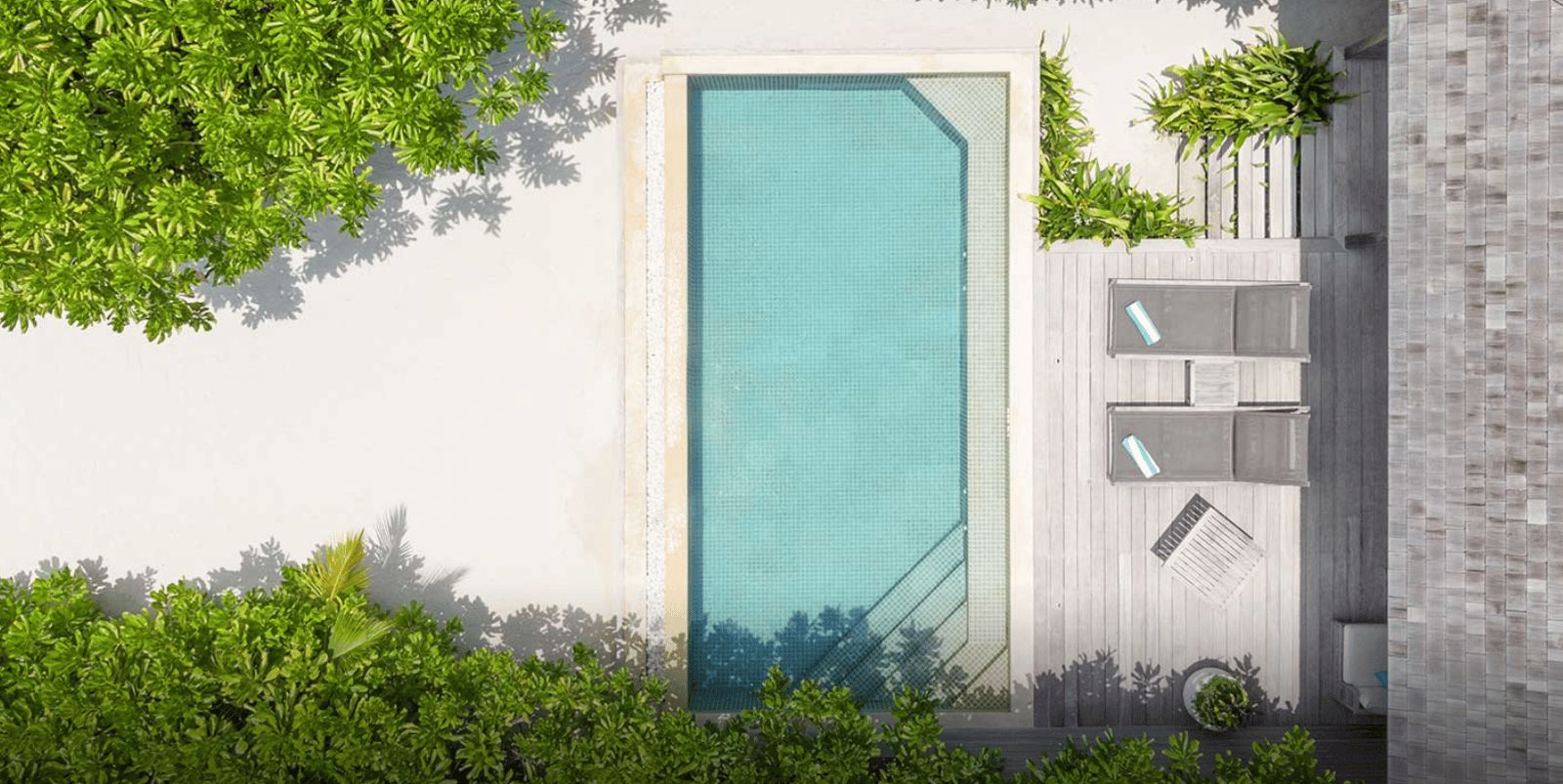 Beach Pool Villa · sand-step
