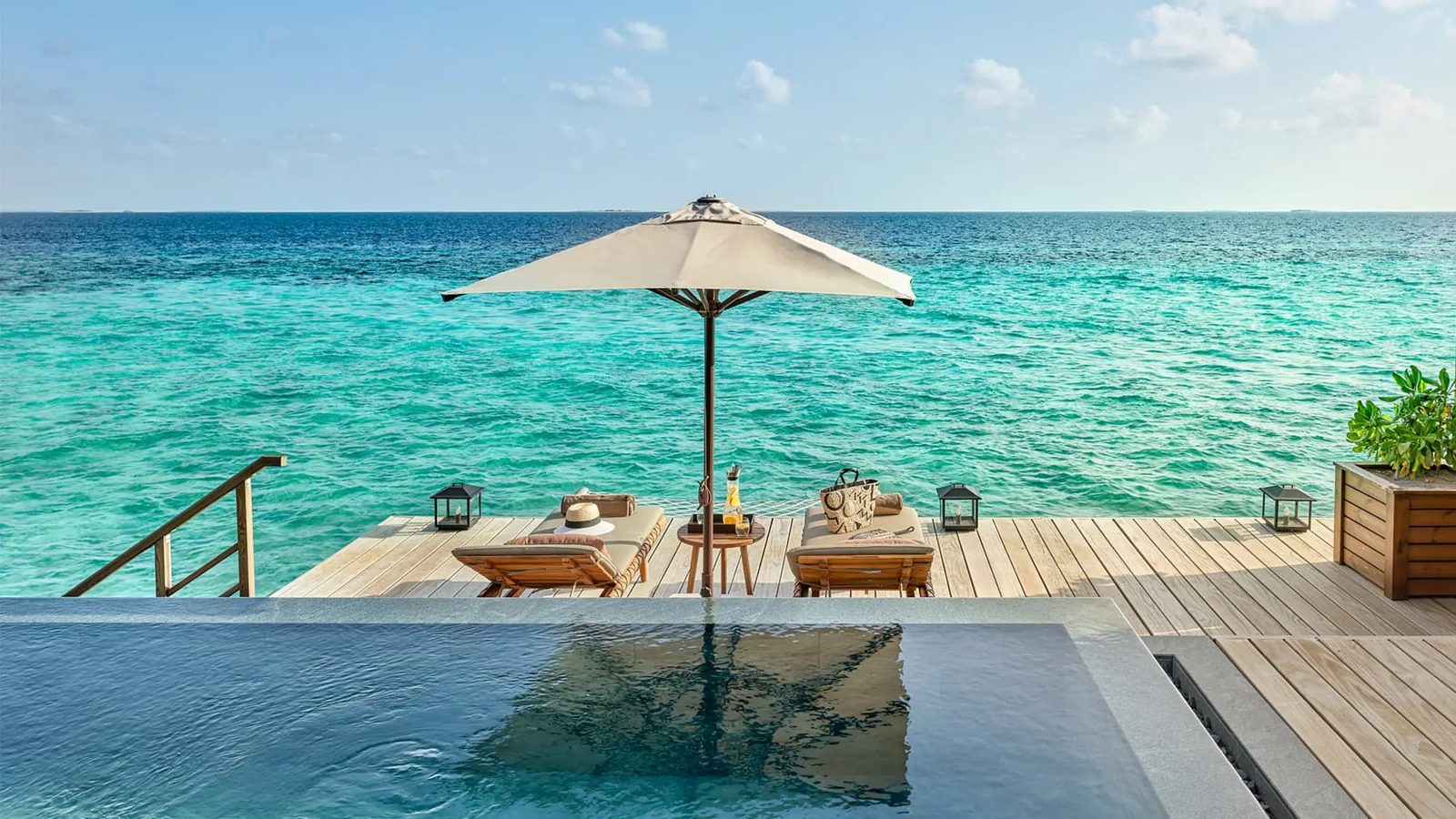 Luxury Sunset Water Villa with Pool · One bedroom · 108 m² interior · 17 villas