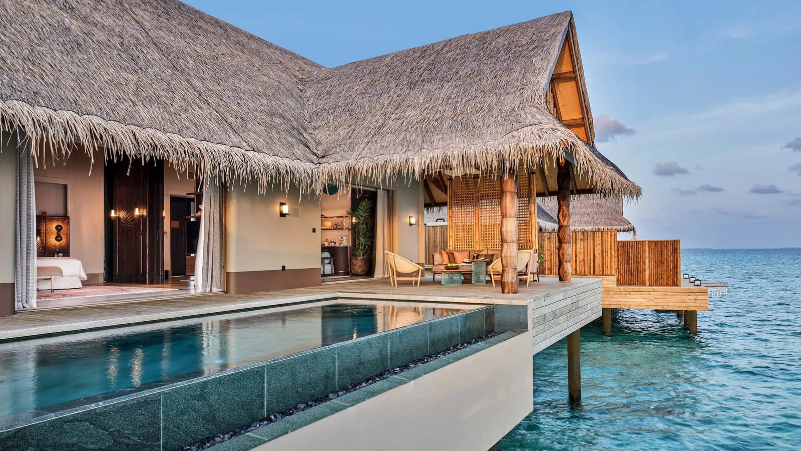 Luxury Sunset Water Villa with Pool · One bedroom · 108 m² interior · 17 villas