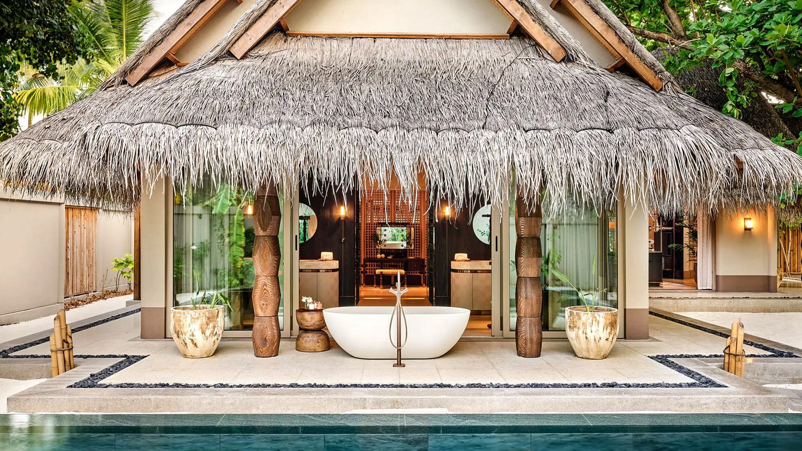 Two Bedroom Family Beach Villa with Two Pools · Two bedrooms · 142 m² interior · 2 villas