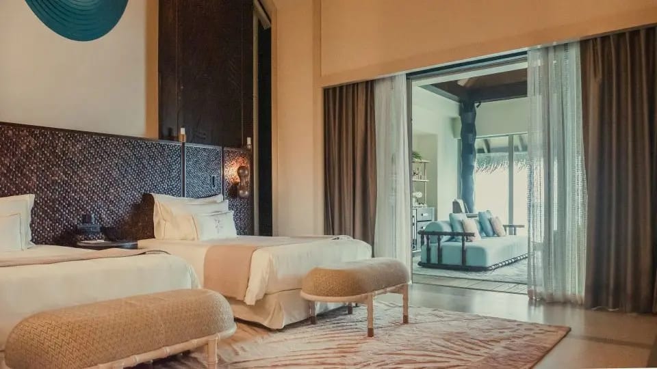 Two Bedroom Water Villa with Pool · Two bedrooms · 145 m² interior · 2 villas
