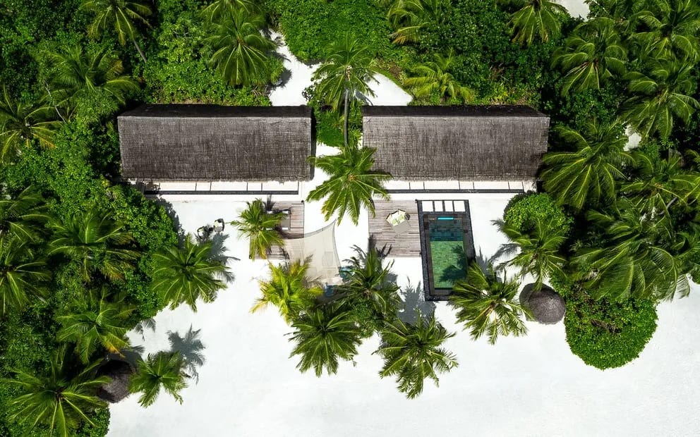 Two Villa Residence with Pool · Two villas · joined · 163 sqm interior