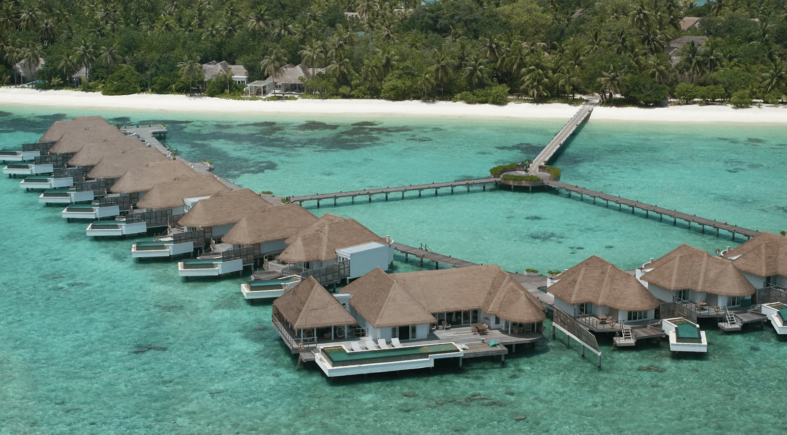 Two Bedroom Water Villa with Pool · Two bedrooms · over-water