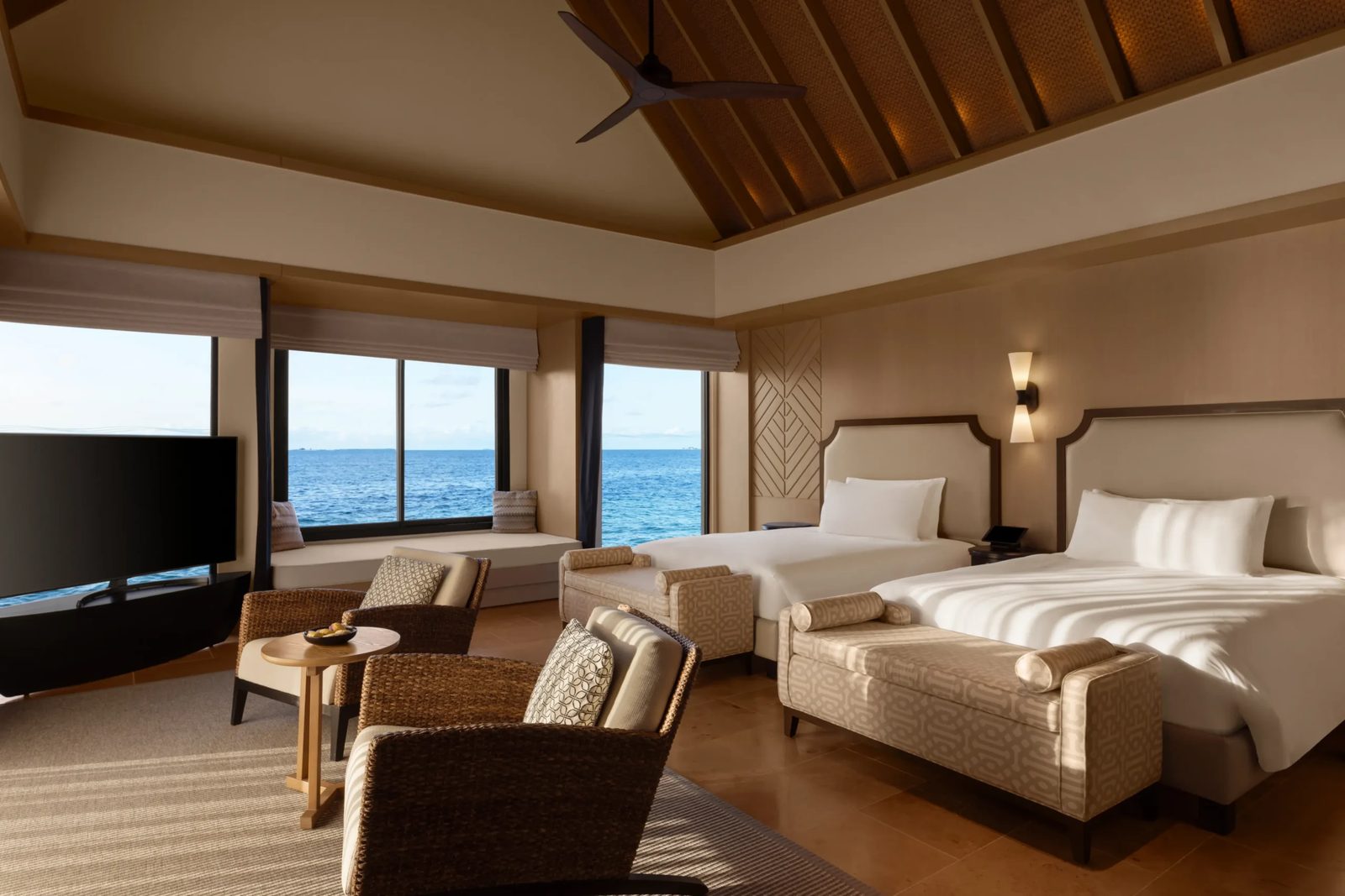 Two Bedroom Reef Villa with Pool · Two bedrooms · over-water
